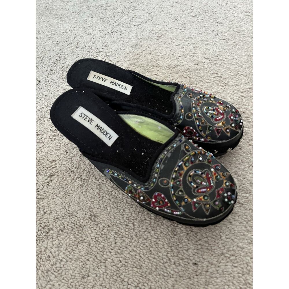 Vintage Steve Madden Women’s Beaded Mules Size 5.5
